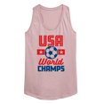 thumbnail image 1 of Instant Message - American Soccer World Champs Graphic Racerback Tank, 1 of 5
