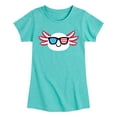 thumbnail image 1 of Instant Message - American Sunglasses Axolotl - Toddler & Youth Girls Short Sleeve Graphic T-Shirt, 1 of 6