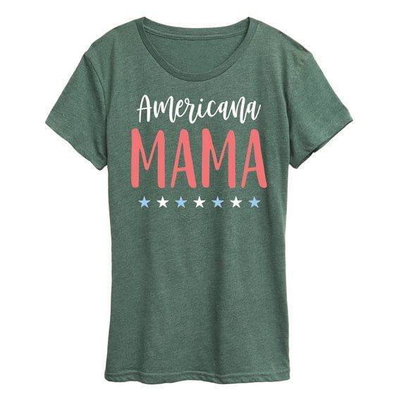 Instant Message - Americana Mama  - Women's Short Sleeve Graphic T-Shirt