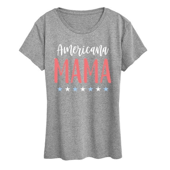 Instant Message - Americana Mama - Women's Short Sleeve Graphic T-Shirt