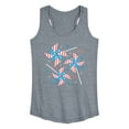 thumbnail image 1 of Instant Message - Americana Pinwheels - Women's Racerback Tank Top, 1 of 6