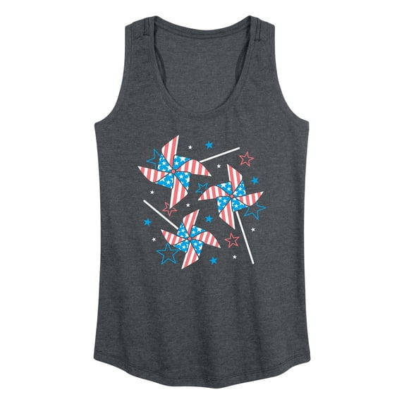 Instant Message - Americana Pinwheels - Women's Racerback Tank Top