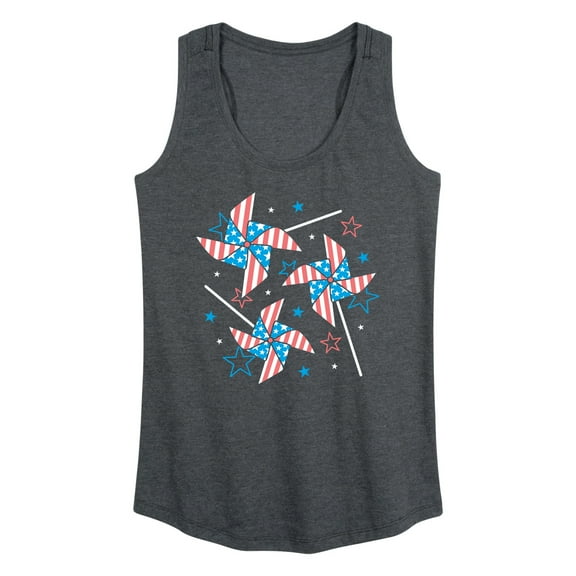 Instant Message - Americana Pinwheels - Women's Racerback Tank Top