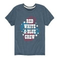 thumbnail image 1 of Instant Message - Americana - Red, White, & Blue Crew - Fireworks - Toddler & Youth Short Sleeve Graphic T-Shirt, 1 of 6