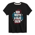 thumbnail image 1 of Instant Message - Americana - Red, White, & Blue Crew - Fireworks - Toddler & Youth Short Sleeve Graphic T-Shirt, 1 of 6