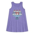 thumbnail image 1 of Instant Message - Americana - Red, White, & Blue Ice Cream Sundae - Toddler & Youth Girls A-line Dress, 1 of 5