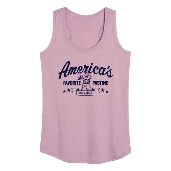 Instant Message - Americas Favorite Pastime - Women's Racerback Tank Top