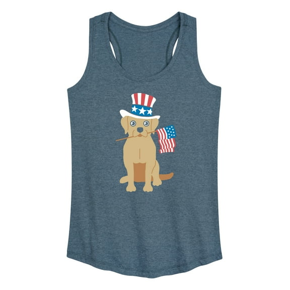 Instant Message - Americiana Labrador - Women's Racerback Tank Top