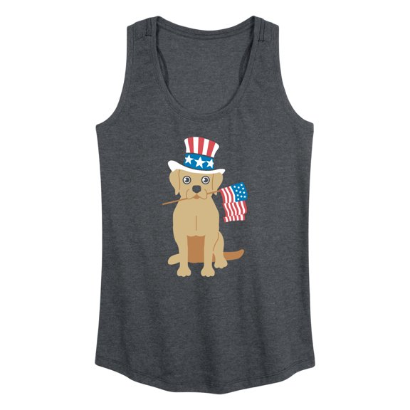 Instant Message - Americiana Labrador - Women's Racerback Tank Top