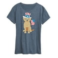 thumbnail image 1 of Instant Message - Americiana Labrador - Women's Short Sleeve Graphic T-Shirt, 1 of 6