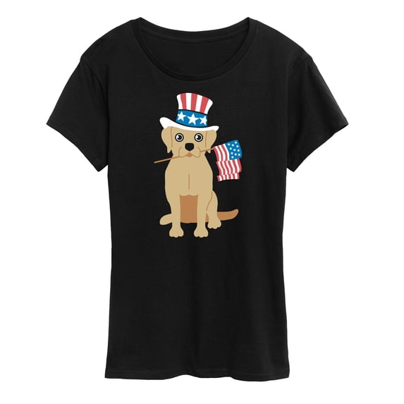 Instant Message - Americiana Labrador - Women's Short Sleeve Graphic T-Shirt