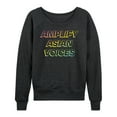 thumbnail image 1 of Instant Message - Amplify Asian Voices  - Women's Lightweight French Terry Long Sleeve Shirt, 1 of 6