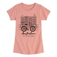thumbnail image 1 of Instant Message - Amsterdam - Girls Fitted Short Sleeve Graphic T-shirt, 1 of 5