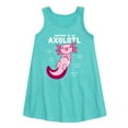 thumbnail image 1 of Instant Message - Anatomy Of An Axolotl - Toddler and Youth Girls A-line Dress, 1 of 5