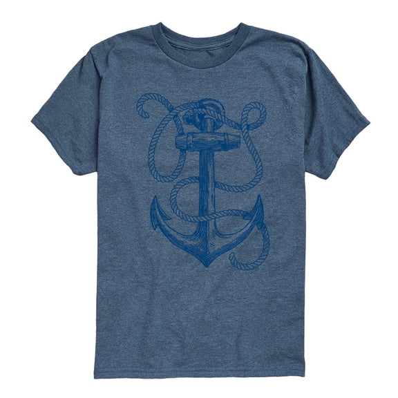 Instant Message - Anchor Sketch Boys' Short Sleeve Graphic T-Shirt
