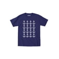 thumbnail image 1 of Instant Message - Anchors, 4 XL4 Grid White -TODDLER SHORT SLEEVE TEE-4T, 1 of 5