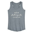 thumbnail image 1 of Instant Message - And He Shall Reign - Women's Racerback Tank Top, 1 of 6