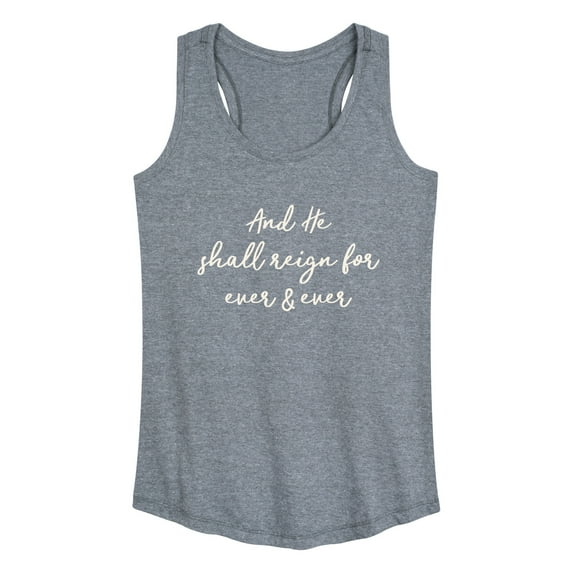 Instant Message - And He Shall Reign - Women's Racerback Tank Top