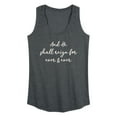 thumbnail image 1 of Instant Message - And He Shall Reign - Women's Racerback Tank Top, 1 of 6