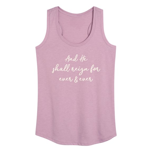 Instant Message - And He Shall Reign - Women's Racerback Tank Top