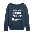 thumbnail image 1 of Instant Message - And To All A Good Night Christmas - Women's Lightweight French Terry Long Sleeve Shirt, 1 of 6