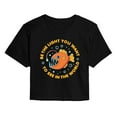 thumbnail image 1 of Instant Message - Angler Be The Light - Juniors Cropped Graphic T-Shirt, 1 of 5
