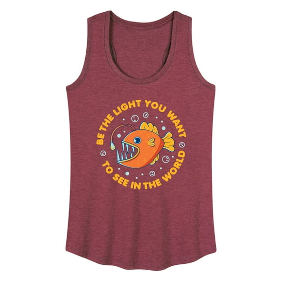 Instant Message - Angler Be The Light - Women's Racerback Tank