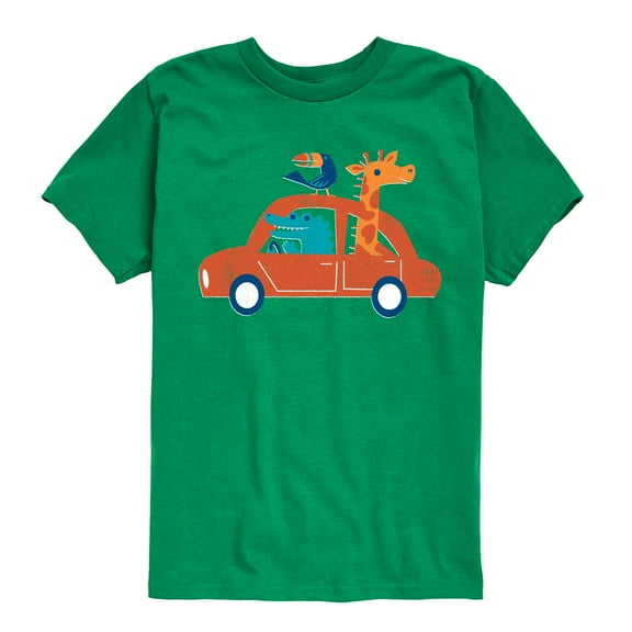 Instant Message - Animal Road Trip - Toddler & Youth Short Sleeve Graphic T-Shirt
