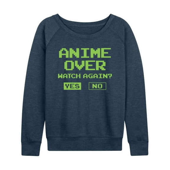 Instant Message - Anime Over Yes No - Women's French Terry Long Sleeve Shirt