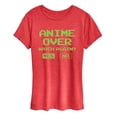 thumbnail image 1 of Instant Message - Anime Over Yes No - Women's Short Sleeve Graphic T-Shirt, 1 of 6