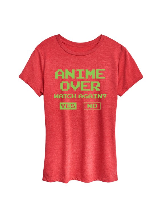 - Anime Over Yes No Women's Short Sleeve Graphic T-Shirt