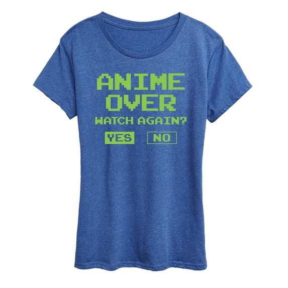Instant Message - Anime Over Yes No - Women's Short Sleeve Graphic T-Shirt