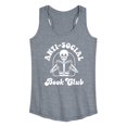 thumbnail image 1 of Instant Message - Anti Social Book Club Skeleton - Women's Racerback Tank Top, 1 of 6