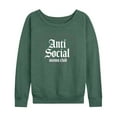 thumbnail image 1 of Instant Message - Anti Social Moms Club - Women's Lightweight French Terry Long Sleeve Shirt, 1 of 6