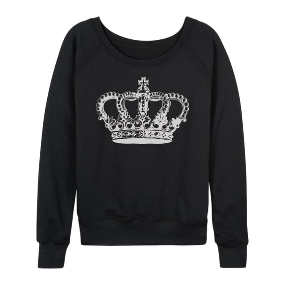 Instant Message - Antique Crown - Women's Lightweight French Terry Long Sleeve Shirt
