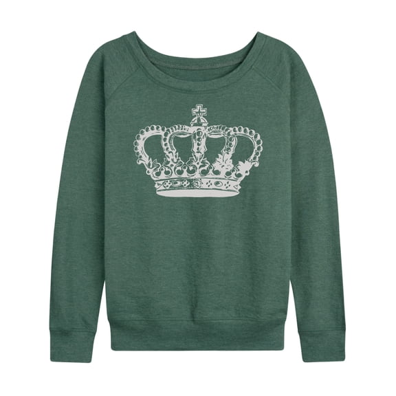 Instant Message - Antique Crown - Women's Lightweight French Terry Long Sleeve Shirt