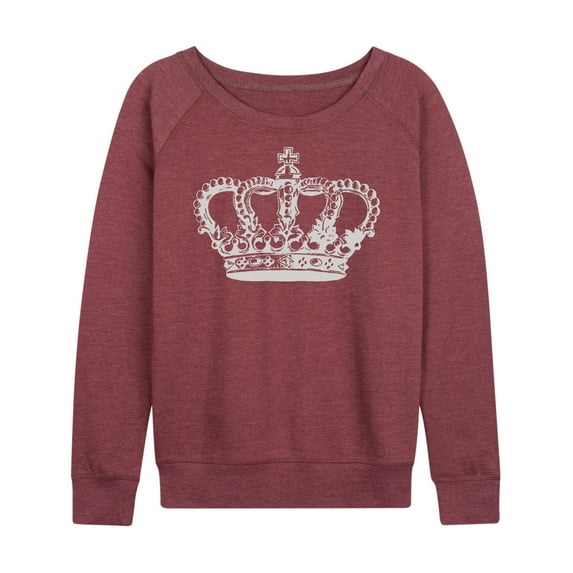 Instant Message - Antique Crown - Women's Lightweight French Terry Long Sleeve Shirt