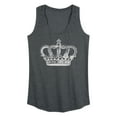 thumbnail image 1 of Instant Message - Antique Crown - Women's Racerback Tank Top, 1 of 5