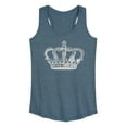 thumbnail image 1 of Instant Message - Antique Crown - Women's Racerback Tank Top, 1 of 5