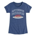 thumbnail image 1 of Instant Message - Anything Is Pastable - Toddler & Youth Girls Short Sleeve Graphic T-Shirt, 1 of 6