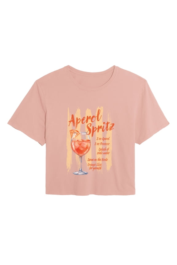 - Aperol Spritz - Juniors Cropped Graphic T-Shirt