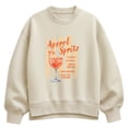 thumbnail image 1 of Instant Message - Aperol Spritz Oversized Fleece Crew Sweatshirt, 1 of 4