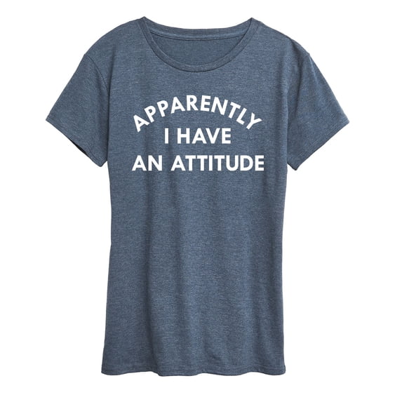 Instant Message - Apparently I Have an Attitude Short Sleeve Graphic T-Shirt