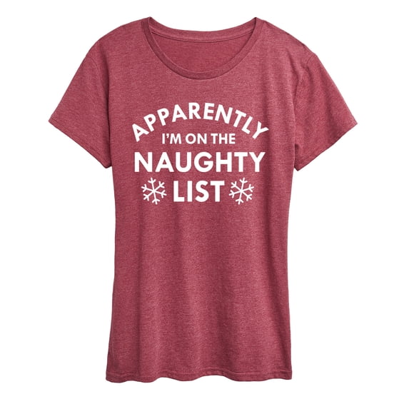 Instant Message - Apparently On The Naughty List Short Sleeve Graphic T-Shirt