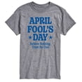 thumbnail image 1 of Instant Message - April Fools Believe Nothing Trust No One - Men's Short Sleeve Graphic T-Shirt, 1 of 5