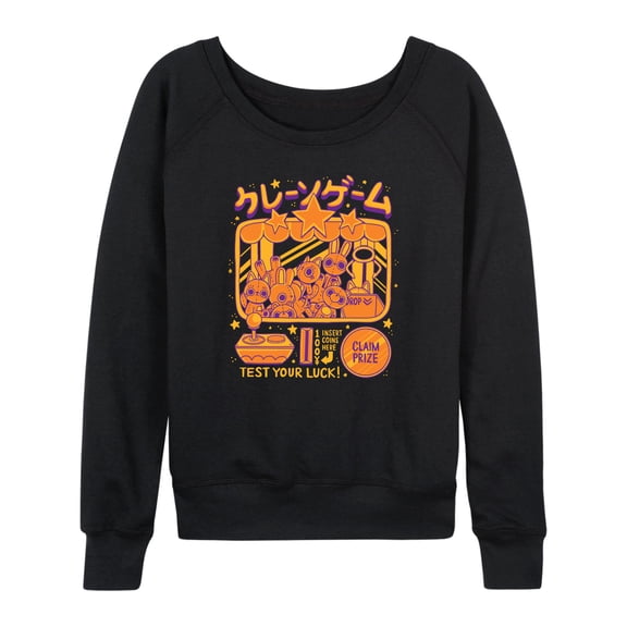 Instant Message - Arcade Claw Machine - Women's French Terry Pullover Long Sleeve Shirt