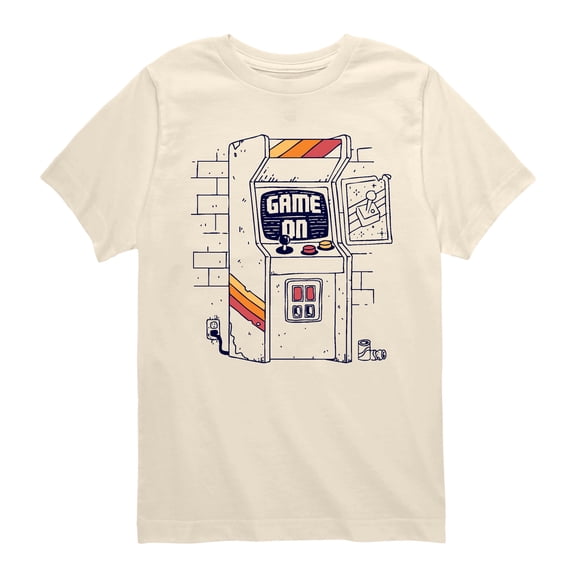 Instant Message - Arcade Scene - Youth Short Sleeve Graphic T-shirt
