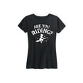 thumbnail image 1 of Instant Message - Are You Riding Witch - Women's Short Sleeve Graphic T-Shirt, 1 of 5