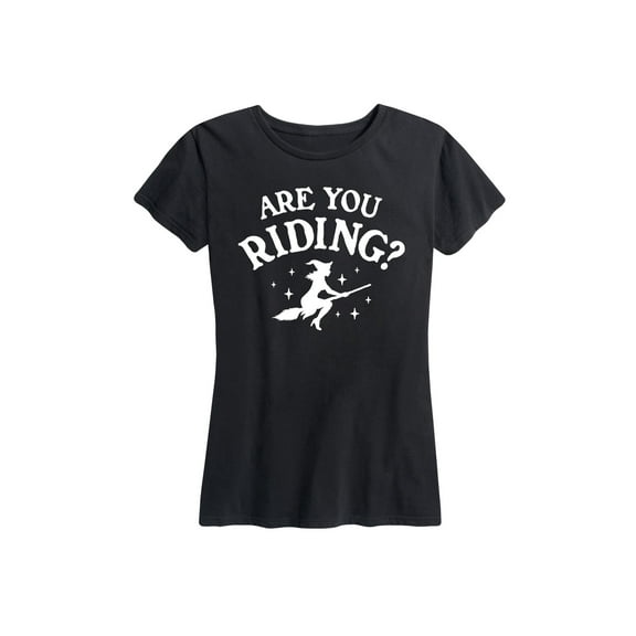 Instant Message - Are You Riding Witch - Women's Short Sleeve Graphic T-Shirt