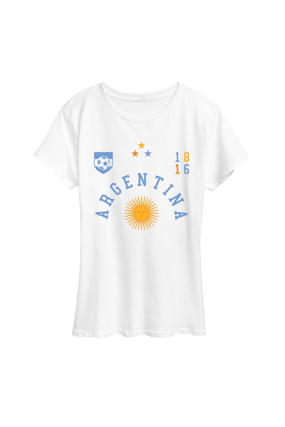 - Argentina Soccer Jersey - Women's Short Sleeve Graphic T-Shirt